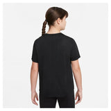 Girls' Dri-FIT One Short-Sleeve Top (Extended Size)-Apparel-Nike-DH6597-010-3-Tennis Express