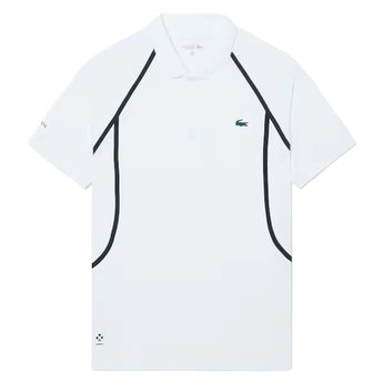 Men's Daniil Medvedev Tennis Polo White,Apparel,Lacoste,,,Tennis Express,DH6735-001F26-3