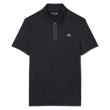 Men's Players Tennis Polo Black, Lacoste, Black, Tennis Express, DH6745-031F26-BLACK-1