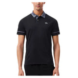 Men's Novak Djokovic Tennis Polo,Apparel,Lacoste,ZDQ Black/Urban,S,Tennis Express,DH6809-BF26-ZDQ