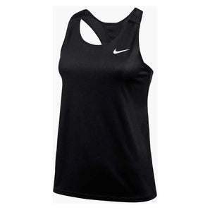 WOMEN'S TENNIS SINGLET-Apparel-Nike-DH8126-TEAM-Black-Tennis Express