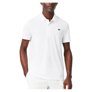 Men's Novak Djokovic Fan Tennis Polo White-Apparel-Lacoste-DH9949-001-Tennis Express