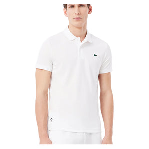 Men's Daniil Medvedev Tennis Polo White-Apparel-Lacoste-DH9985-001-Tennis Express