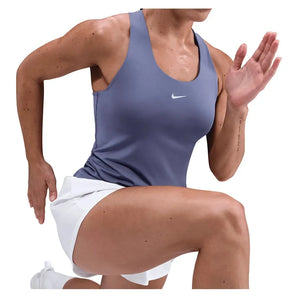 Women's Swoosh Medium-Support Padded Sports Bra Tank World Indigo and White-Apparel-Nike-DV9897-499H25-1-Tennis Express