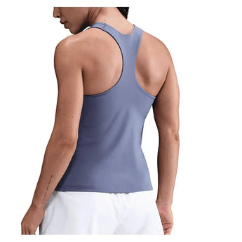 Women's Swoosh Medium-Support Padded Sports Bra Tank World Indigo and White-Apparel-Nike-DV9897-499H25-4-Tennis Express