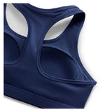 Women's Swoosh Medium Support Padded Sports Bra Midnight Navy and White-Apparel-Nike-DX6821-410F25-6-Tennis Express