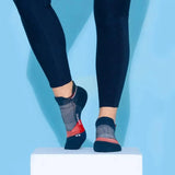 Elite Light Cushion No Show Tab Socks USA Navy-Socks-Feetures-E50-29678U243-Tennis Express