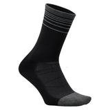 Elite Light Cushion Reflective Mini Crew Socks,Socks,Feetures,M,938 Black Flash,Tennis Express,E90-F26-938-1