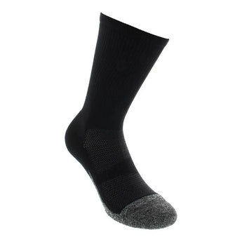 Elite Light Cushion Mini Crew Tennis Socks Black-Socks-Feetures-E90159-F18-1-Tennis Express