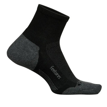 Elite Max Cushion Quarter Socks Black-Socks-Feetures-EC20-BLACK-1-Tennis Express