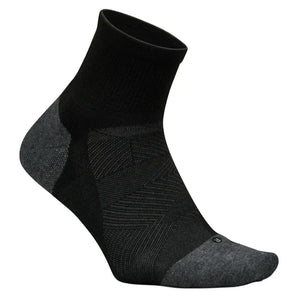 Elite Max Cushion Quarter Socks Black-Socks-Feetures-EC20-BLACK-Tennis Express