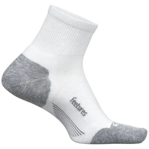 Elite Max Cushion Quarter Socks White-Socks-Feetures-EC20-WHITE-1-Tennis Express