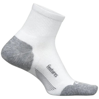 Elite Max Cushion Quarter Socks White-Socks-Feetures-EC20-WHITE-1-Tennis Express