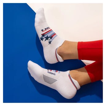 Elite Max Cushion No Show Tab Socks USA-Socks-Feetures-EC50-S26-USA-1-Tennis Express