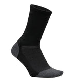 Elite Max Cushion Mini Crew Socks-Socks-Feetures-EC90-S26-Black-Tennis Express