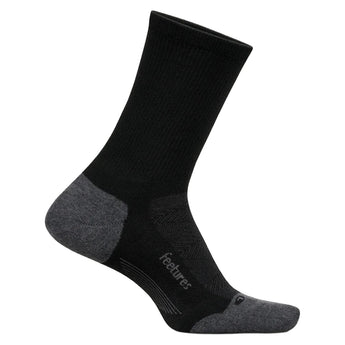 Elite Max Cushion Mini Crew Socks-Socks-Feetures-EC90-S26-Black1-Tennis Express