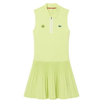 Women's Roland Garros Tennis Dress Sencha,Apparel,Lacoste,,,Tennis Express,EF5823-BIC-2