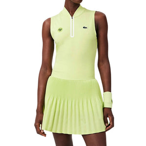 Women's Roland Garros Tennis Dress Sencha,Apparel,Lacoste,Sencha,2(EUR34),Tennis Express,EF5823-BIC