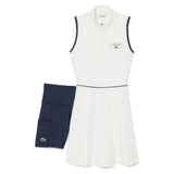 Women's Heritage Tennis Dress, Lacoste, EV0 Flour/Navy Blue, Tennis Express, EF6799-F26-EV0-FLOUR-NAVY-BLUE-1