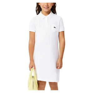 Girls' Polo Style Cotton Tennis Dress-Apparel-Lacoste-EJ2816-S25_001-Tennis Express
