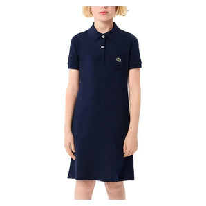 Girls' Polo Style Cotton Tennis Dress-Apparel-Lacoste-EJ2816-S25_166-2-Tennis Express