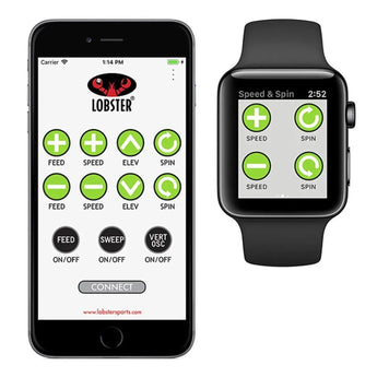 Elite Two with 10-Function Wi-Fi Remote Control for Apple Ball Machine-Court Equipment-Lobster-EL02.WF-3-Tennis Express