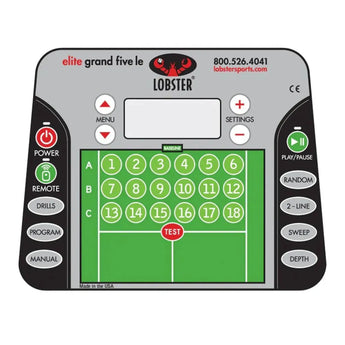 Elite Grand Five LE with 20-Function Remote Control Ball Machine-Court Equipment-Lobster-EL05LE-41-Tennis Express