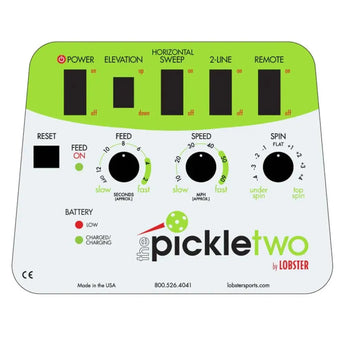 Pickle Two with 10-Function Wi-Fi Remote Control for Apple Ball Machine-Court Equipment-Lobster-EL0P2.WF-4-Tennis Express