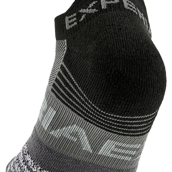 Experia Light Cushion No Show Tab Tennis Socks Black-Socks-Thorlo-EXTN00-001-2-Tennis Express