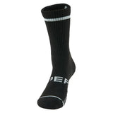 Experia Light Cushion Crew Tennis Socks Black-Socks-Thorlo-EXTRX001-001-Tennis Express