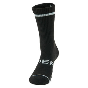 Experia Light Cushion Crew Tennis Socks Black-Socks-Thorlo-EXTRX001-001-Tennis Express