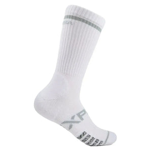 Experia Light Cushion Crew Tennis Socks White-Socks-Thorlo-EXTX00-101-2-Tennis Express