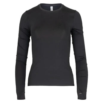 Women's Classic Long Sleeve Tennis Top Black-Apparel-Inphorm-F21010-002H25-Tennis Express