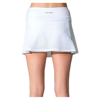 Women's Anna 13.5 Inch Tennis Skort White and Veridian-Apparel-Inphorm-F24019-2514U25-1-Tennis Express