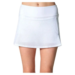 Women's Anna 13.5 Inch Tennis Skort White and Veridian-Apparel-Inphorm-F24019-2514U25_e14f2c39-933a-4678-857b-b86cf48f7171-Tennis Express