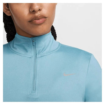 Womens Dri-Fit Swift Element UV 1/4 Zip Running Top-Apparel-Nike-FB4316-F24-464-6-5-[Sku]-Tennis Express