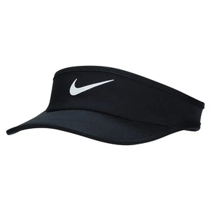 Juniors' Dri-FIT Ace Swoosh Tennis Visor-Apparel-Nike-FB5061-010-1-[Sku]-Tennis Express