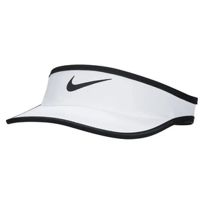 Juniors' Dri-FIT Ace Swoosh Tennis Visor-Apparel-Nike-FB5061-100-2-[Sku]-Tennis Express