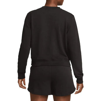 Women's Dri-Fit One Crew-Neck French Terry Sweatshirt-Apparel-Nike-FB5125-010_1-Tennis Express