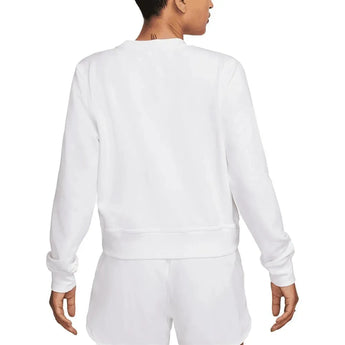 Women's Dri-Fit One Crew-Neck French Terry Sweatshirt-Apparel-Nike-FB5125-100_1-Tennis Express