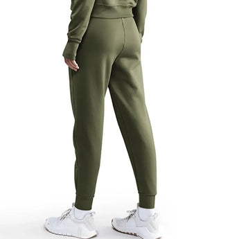 Women's Therma-FIT One High-Waisted 7/8 Joggers Medium Olive and White-Apparel-Nike-FB5431-222H25-2-Tennis Express