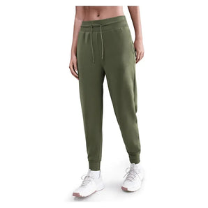 Women's Therma-FIT One High-Waisted 7/8 Joggers Medium Olive and White-Apparel-Nike-FB5431-222H25-Tennis Express