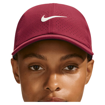 Unisex Dri-FIT Advance Club Unstructured Tennis Cap,Apparel,Nike,677 Team Red/Pale Ivory,One Size,Tennis Express,FB5598-677