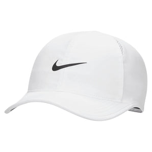 Unisex Dri-FIT Club Unstructured Featherlight Tennis Cap,Apparel,Nike,100 White/Black,One Size,Tennis Express,FB5682-100