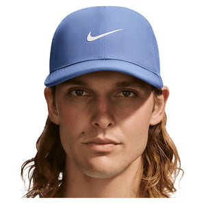 Unisex Dri-FIT Club Unstructured Featherlight Tennis Cap Indigo Storm and White,Apparel,Nike,Indigo Storm/White,One Size,Tennis Express,FB5682-459_5