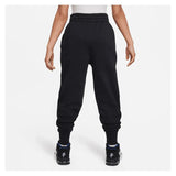 Girl's Club Fleece High-Waisted Fitten Pants-Apparel-Nike-FD2921-H23-010-2-4-[Sku]-Tennis Express