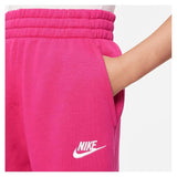 Girl's Club Fleece High-Waisted Fitten Pants-Apparel-Nike-FD2921-H23-615-6-8-[Sku]-Tennis Express