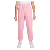 Girls' Sportswear Club Fleece Loose Pants Med Soft Pink-Apparel-Nike-FD2933-690B-2-Tennis Express