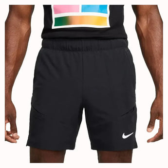 Men's Dri-Fit Advantage 7 Inch Tennis Shorts-Apparel-Nike-FD5336-B-Black-Tennis Express