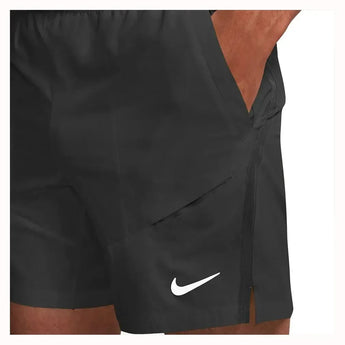 Men's Dri-Fit Advantage 7 Inch Tennis Shorts-Apparel-Nike-FD5336-B-Black2-Tennis Express